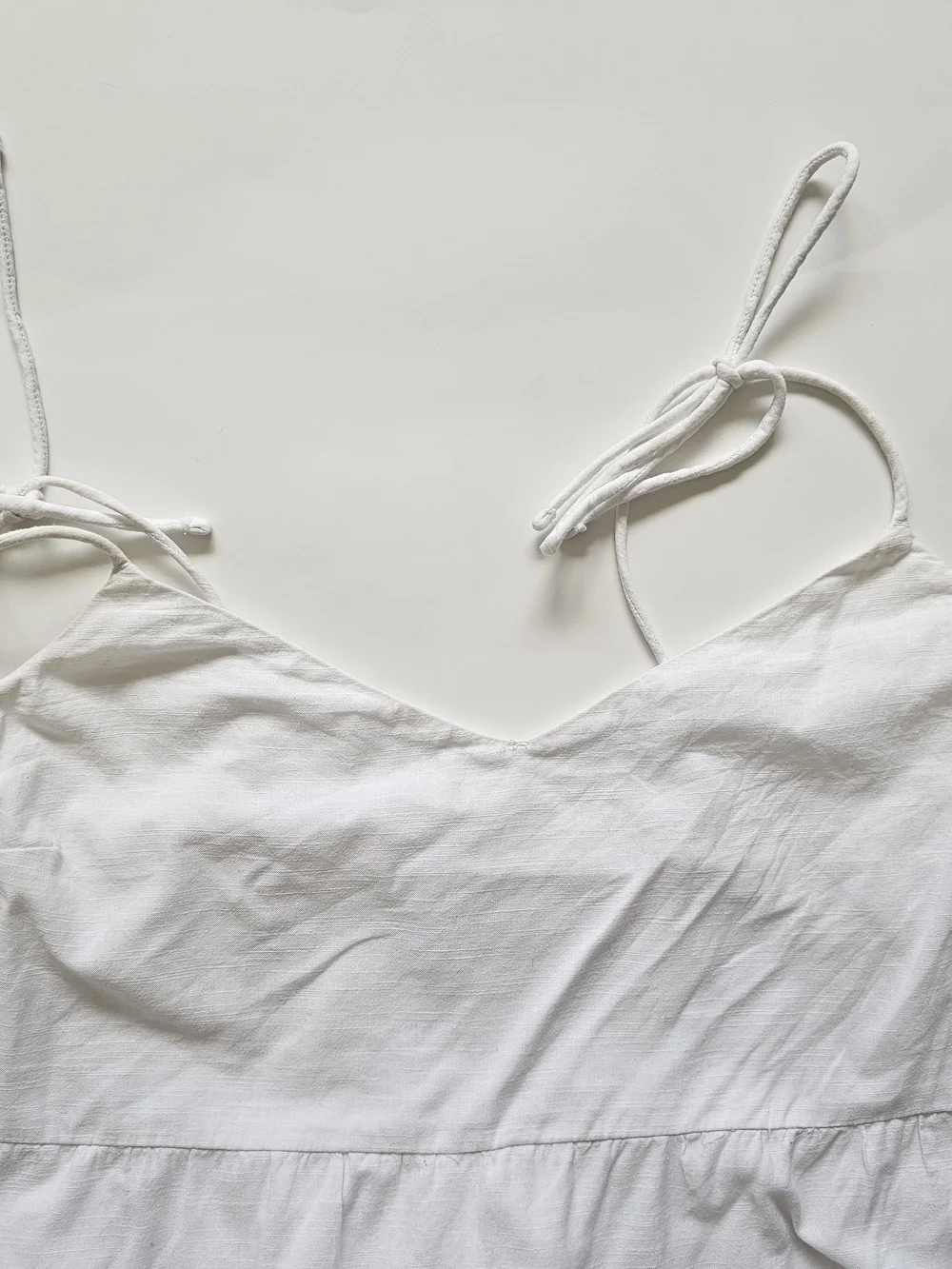 Abercrombie & Fitch White Tiered Cotton Sundress Sz. XL